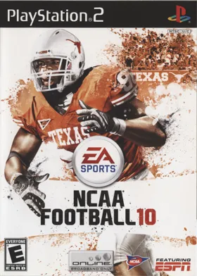 NCAA Football 10 box cover front